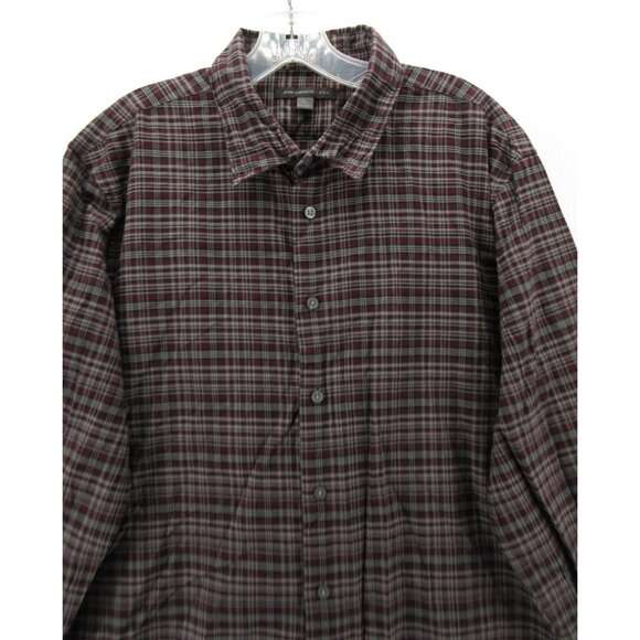 John Varvatos Shirt XL Button Down Plaid Classic Preppy Casual Cotton - Picture 2 of 11